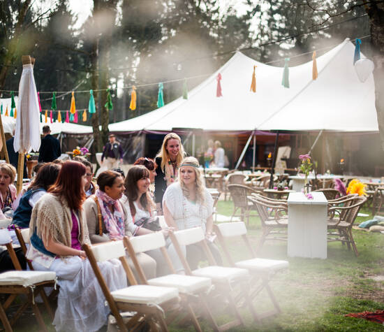 Bohemian festival sfeer bruiloft